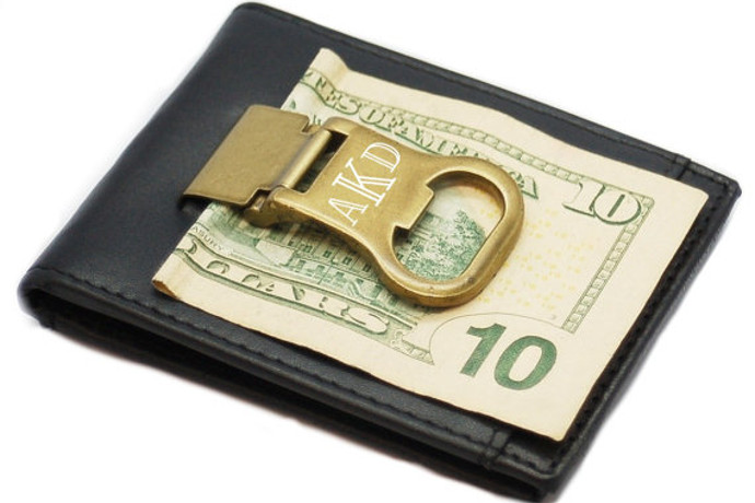   5. Personalized Bottle Opener Money Clip or Credit Card Fo